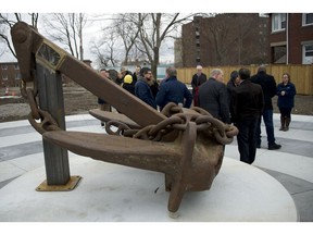 A 3.6-tonne freighter anchor is a centrepiece of a new outdoor marine museum park opening up this spring next to the Windsor Port Authority offices in Olde Sandwich Town. Friday saw a gathering to commemorate the Trillium Foundation's $108,000 grant towards the project.