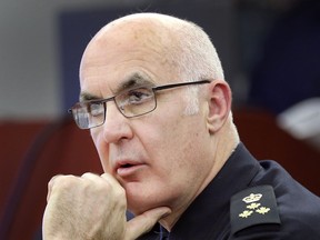 Windsor Police Chief Al Frederick is shown during a Windsor Police Services Board meeting on Thursday, March 21, 2019.