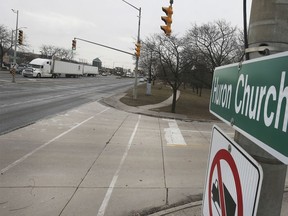 Huron Church Road is shown near Prince Road on Feb. 26, 2019.