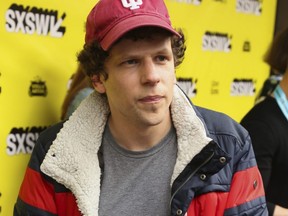 Jesse Eisenberg arrives for the world premiere of "The Art of Self-Defense" at the Paramount Theatre during the South by Southwest Film Festival in Austin, Texas, on Sunday, March 10, 2019.