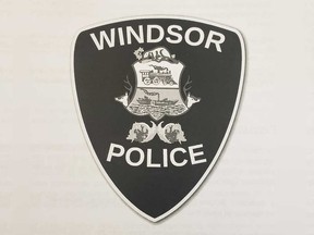 Insignia of the Windsor Police Service on a patrol services year end report.