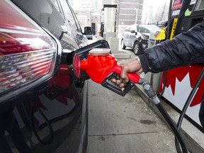 The federal Liberal carbon tax is driving up gas prices. (Stan Behal, Toronto Sun)