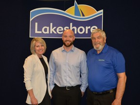 Lakeshore Deputy Mayor Tacey Bailey, CAO Truper McBride, and Mayor Tom Bain