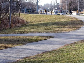 A portion of the Ganatchio Trail in Windsor's Little River area in December 2018.