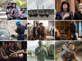 Images from films included in the 2019 edition of the Windsor Jewish Film Festival. First row, left to right: And Then She Arrived, Back to Berlin, 93Queen. Second row: Shoelaces, Who Will Write Our History, Winter Hunt, The Last Supper, Humor Me, A Bag of Marbles.