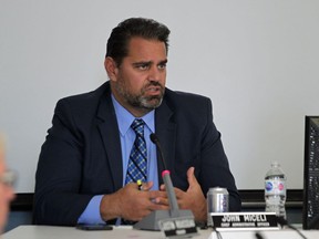 Amherstburg CAO John Miceli is seen in council chambers during a special council meeting Tuesday, April 2, 2019. Councillors voted unanimously in favour of approving a zoning bylaw amendment that will allow plans to continue for the construction of a Wendy's fast food restaurant in town.