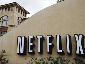 This Oct. 11, 2011 file photo, shows the exterior of Netflix headquarters in Los Gatos, Calif.