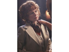 This image released by FX shows Michelle Williams as Gwen Verdon in a scene from the series "Fosse/Verdon." The complex, fiery relationship Bob Fosse had with Gwen Verdon is the subject of "Fosse/Verdon," a new eight-part mini-series airing this month on FX.