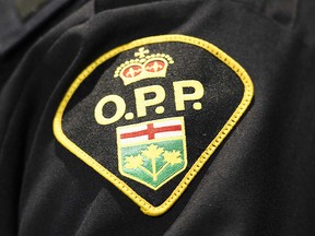 Badge of Ontario Provincial Police, April 2019.