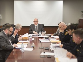 A police services board meeting is held at Windsor Police headquarters, Thursday, April 25, 2019.