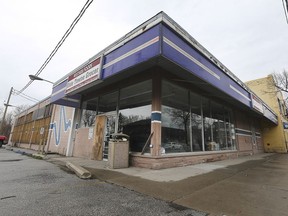 The former Olde Towne Grocer store on Sandwich St. is shown on Tuesday, April 16, 2019. Papers filed with the city indicate it will become a Dollarama.