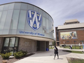 The University of Windsor campus is shown on Wednesday, April 24, 2019.