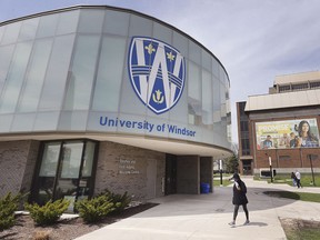 The University of Windsor campus is shown on Wednesday, April 24, 2019.