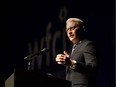 WINDSOR, ON. Friday, March 29, 2019 -- Anderson Cooper gives a talk to a crowd of thousands at The Colosseum at Caesars Windsor on Friday, March 29, 2019. Cooper, an American journalist and news anchor with CNN and CBS, was the first speaker in the WFCU Credit Union's Speaker Series.(COURTESY OF WFCU CREDIT UNION / WINDSOR STAR)