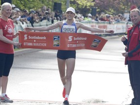 Tecumseh native Dayna Pidhoresky was the top Canadian female finisher at the Scotiabank Ottawa Marathon, but her sixth-place finish left her short of her goals.