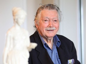 Korean War veteran Vince Courtenay in his Windsor home on May 9, 2019.