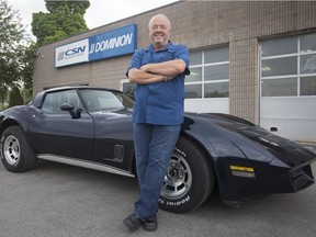 WINDSOR, ONT:. MAY 24, 2019 - Joe Di Carlo, co-owner of CSN & Dominion Collision, is pictured with a 1980 Corvette he is donating to Maryvale, Friday, May 24, 2019.