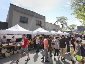 Pelissier Street was buzzing with people at the 2019 Downtown Windsor Farmers Market on May 25, 2019.