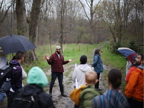 The first of a series of Jane's Walks in Windsor this weekend was hosted Friday afternoon by TJ and Jess Bondy, who helped participants explore and learn about the city's Spring Garden conservation area. Other free walks (and one ride) continue through the weekend.