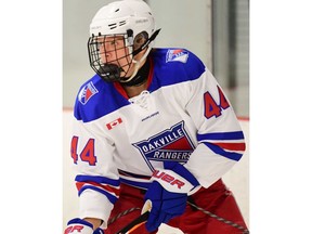 James Jodoin of the Oakland Rangers.    Image courtesy of Dan Hickling / OHL images / Windsor Star