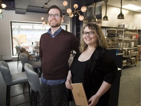 Pete Annson and Angie Murphy are co-owners of a new downtown restaurant called Grace. They will hold a grand opening on Friday, May 24. (Derek Ruttan/The London Free Press)