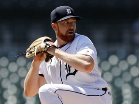 Detroit Tigers starting pitcher Spencer Turnbull throws during the first inning of a baseball game against the Kansas City Royals, Sunday, May 5, 2019, in Detroit.