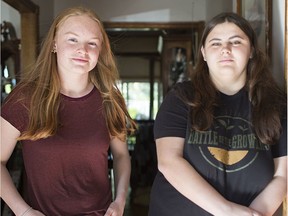 Amber Buston-White, left, and twin sister Ashley, 18, are Grade 12 students at Essex District High School who are completing the On Track to Success program with plans to attend universities in the fall.