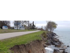 Pelee Island erosion. (Photo courtesy of Dave DeLellis)