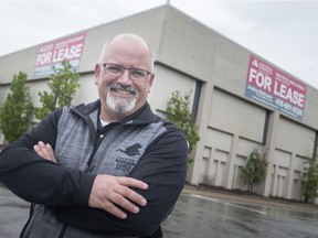 Chris Savard, general manager at Devonshire Mall, poses outside the former Sears department store, Wednesday, May 22, 2019.
