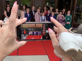 Many in the crowd at opening night at the Stratford Festival dressed up for the occasion and wanted to catch a glimpse of the young actors from Billy Elliott the Musical. Cory Smith/The Beacon Herald