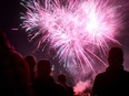 Victoria Day fireworks at Optimist Park in Tecumseh in May 2014.