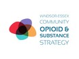 Logo of the Windsor-Essex Community Opioid and Substance Strategy, as organized by the Windsor-Essex County Health Unit.