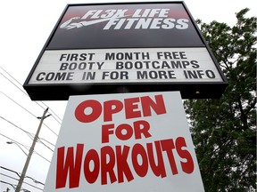 Doors were shut and the locks changed at FL3X Fitness on Tecumseh Road East when gym-goers showed up to exercise June 10, 2019.