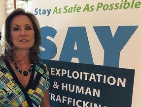 Community Living Essex County executive director Karen Bolger at the launch of As Safe as Possible at MacKenzie Hall June 26, 2019. Community Living Essex County developed As Safe As Possible, a project funded through the Ministry of the Solicitor General to empower people with an intellectual disability to identify crimes of exploitation and human trafficking and avoid becoming victims.