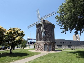 The old windmill on Windsor waterfront at Mill Street.