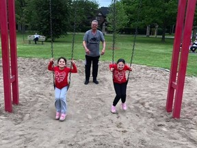 Imad Wahbeh, pictured with his two daughters Miral and Hiam, died on Sunday, June 23, 2019, less than two months after arriving in Windsor with his family from Syria