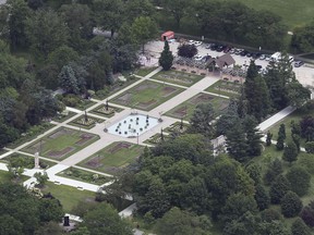 An aerial photo of Jackson Park in Windsor on June 18, 2019.