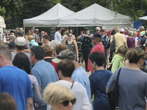 People are shown at the Art in the Park at the Willistead Manor in Windsor on Saturday, June 1, 2019.