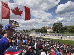 Fans take in the Detroit Grand Prix on Sunday, June 2, 2019, at the Belle Isle Park in Detroit, MI.