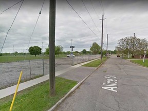 The Alice Street entrance to Ford Test Track Park in Windsor's east end is shown in this May 2015 Google Maps image.