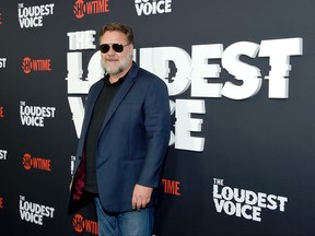 Russell Crowe attends "The Loudest Voice" New York Premiere at Paris Theatre on June 24, 2019 in New York City. (Jamie McCarthy/Getty Images) Russell Crowe attends "The Loudest Voice" New York Premiere at Paris Theatre on June 24, 2019 in New York City. (Jamie McCarthy/Getty Images)