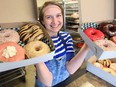Jordynne Ropat, 26, in her new storefront — Plant Joy (5622 Wyandotte St. East), Windsor's first vegan donut shop. Photographed June 26, 2019.
