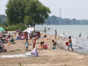 Summer fun-seekers crowd West Belle River Beach in this July 2017 file photo.