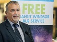 Transit Windsor CEO Pat Delmore speaks at a news conference on Wednesday, June 12, 2019, at the Zehrs store at the Parkway Mall in east Windsor. He was announcing a partnership with the grocery chain to provide free shuttle service to the upcoming Ford Fireworks on the Detroit River.