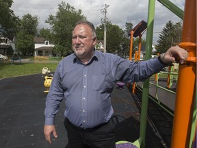 Deputy Mayor for the Town of Essex, Richard Meloche, is pictured in a small park next to Essex Town Hall, Wednesday, June 5, 2019.