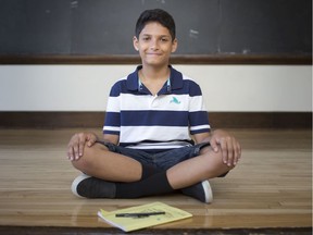 Ayaan Shahid, 10, a grade 4 student at John Campbell Public School, pictured Friday, June 21, 2019, is one of two students that helped win $10,000 for Habitat for Humanity Windsor-Essex in a national writing contest.