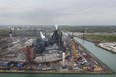 Home of the Windsor Hum? Zug Island, a heavily industrialized island at the mouth of the River Rouge on the Michigan side of the Detroit River, is shown May 17, 2019.