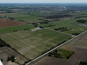 The proposed site for the mega-hospital at the corner of County Road 42 and the 9th Concession in Windsor is shown in this July 15, 2015, photo.