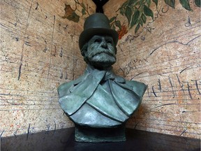A bust of Giuseppe Verdi is seen at the Verdi Club in Amherstburg on Dec. 27, 2016, shortly after the club was sold.