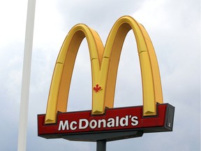 McDonald's Restaurant sign in South Windsor.